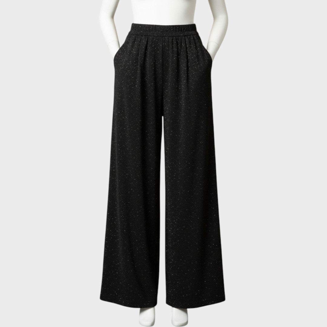 Verina – Flared Trousers with Glitter