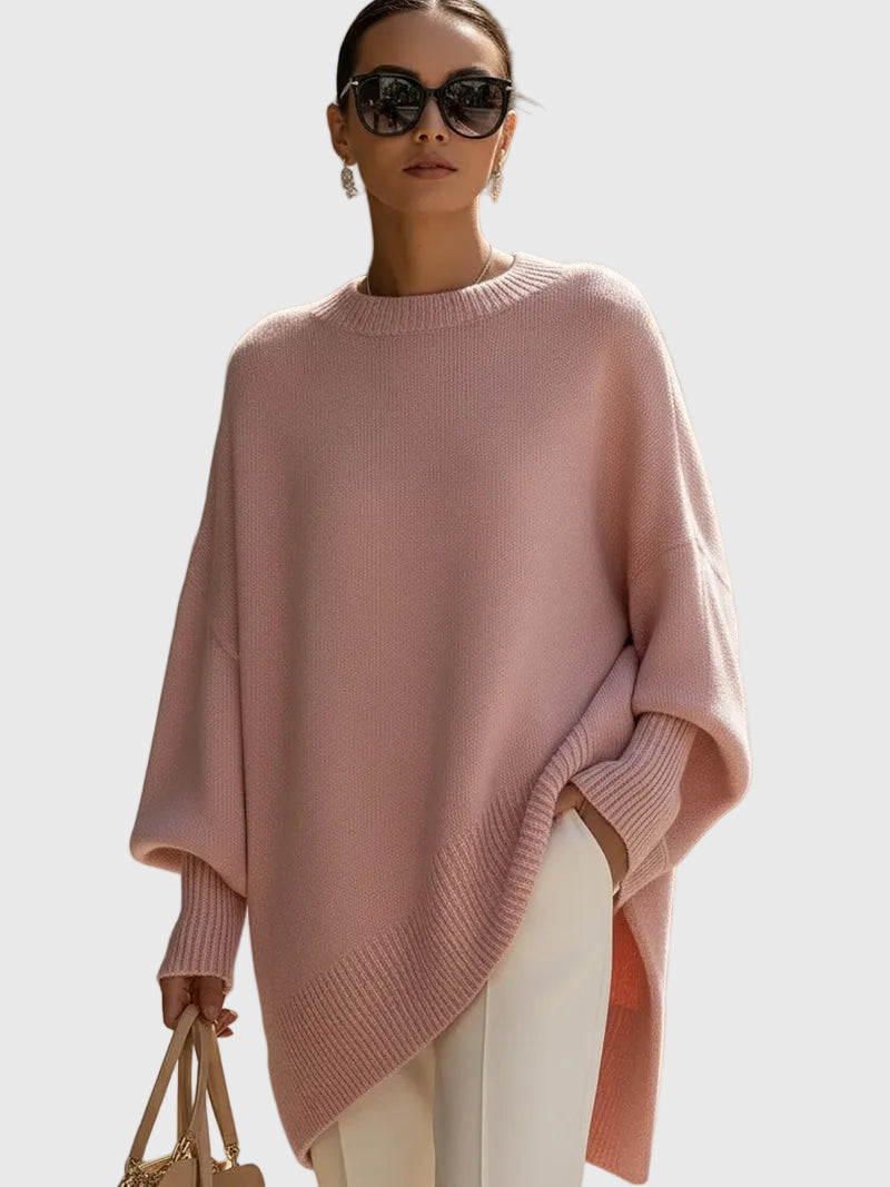 Kimia – Oversized Knitted Round Neck Jumper
