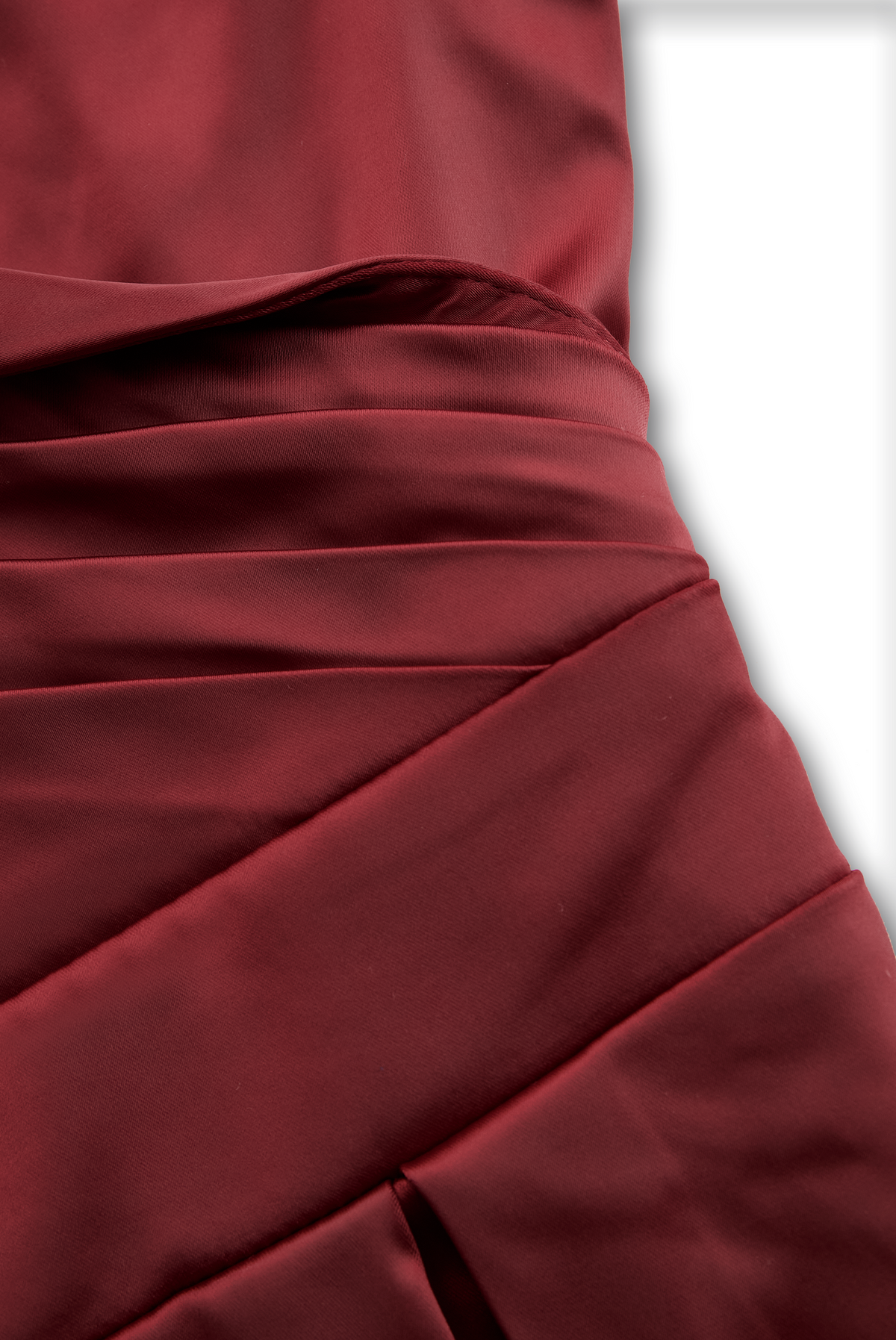 Vintage Style Satin Midi Dress with Ruched Collar