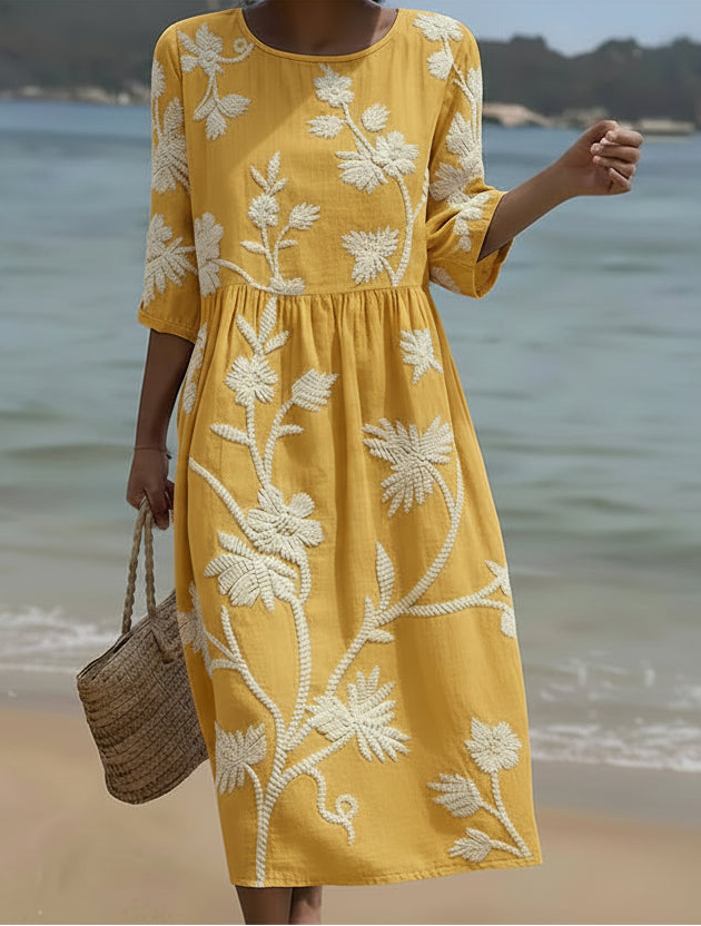 Yassy | Floral midi dress