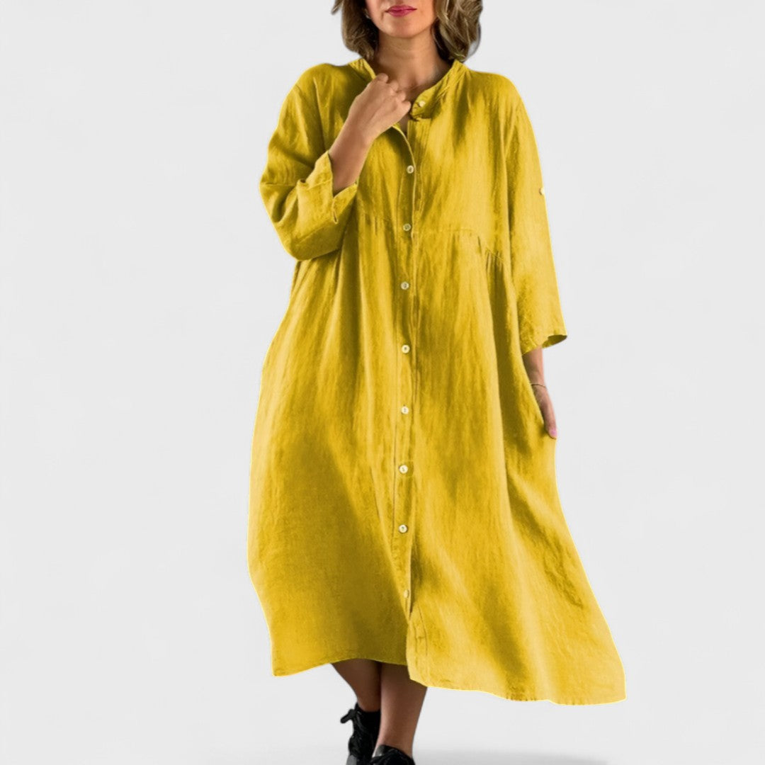 Isa - Cotton-linen Dress