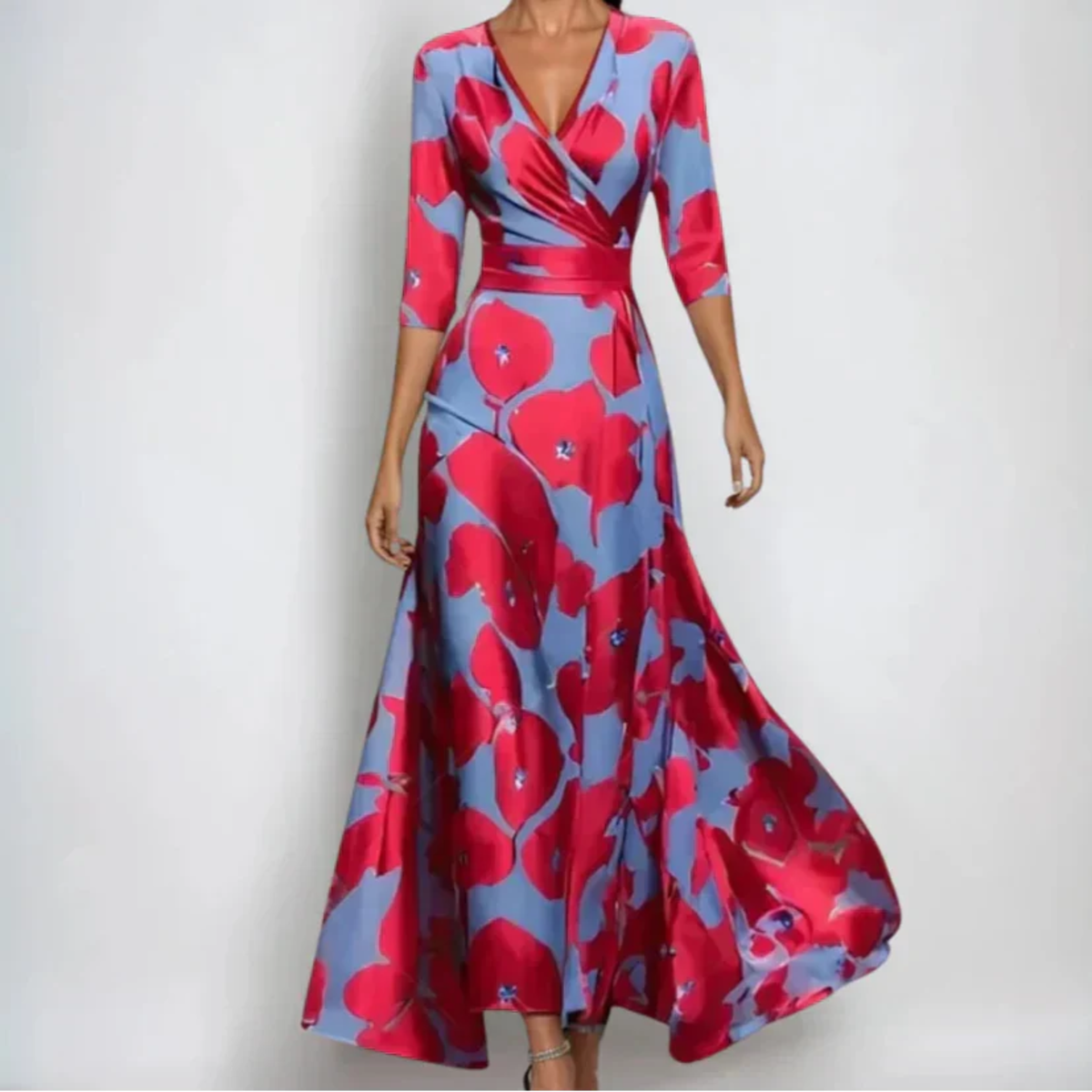 Emily | Luxus Virágos Maxi Ruha