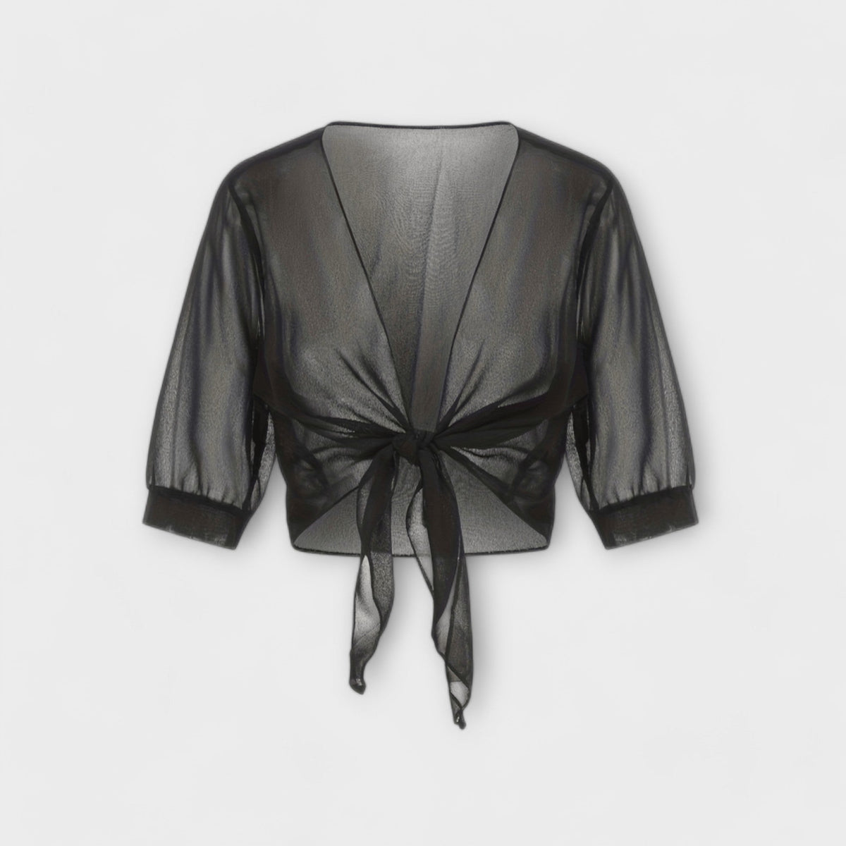 Olivia - Blouse with open front panel