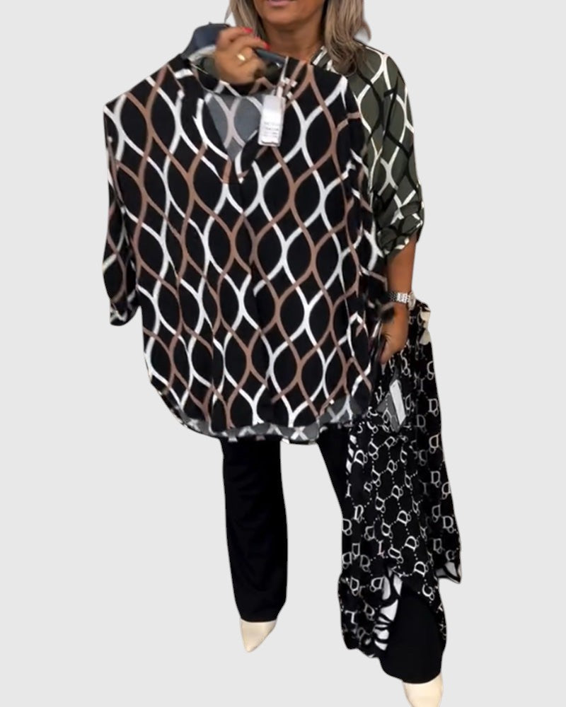 Noor – Graphic print blouse