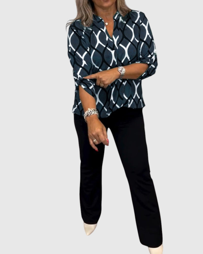 Noor – Graphic print blouse