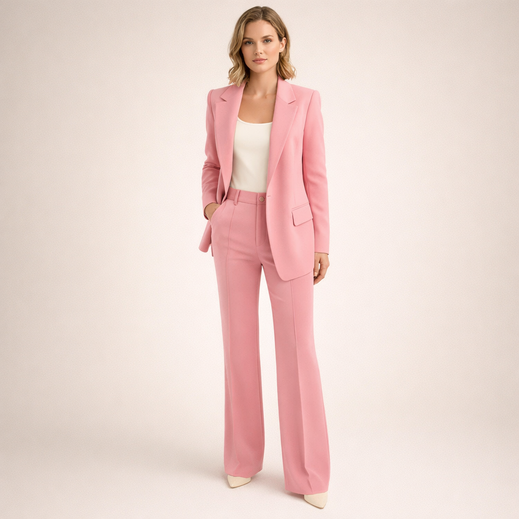 Vanessa | Elegant blazer set with flared trousers