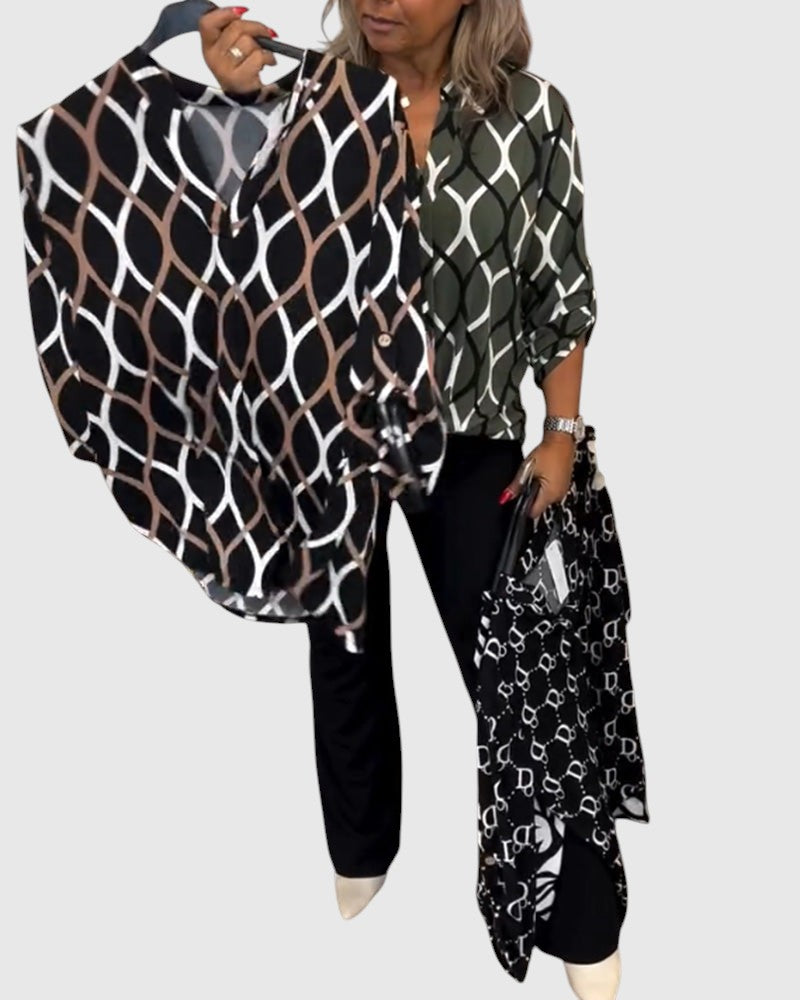 Noor – Graphic print blouse