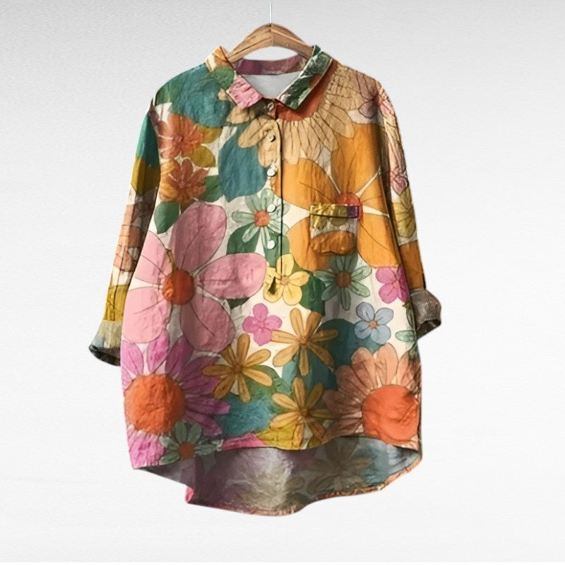 Camil | Elegáns Nyári Vászon Blúz