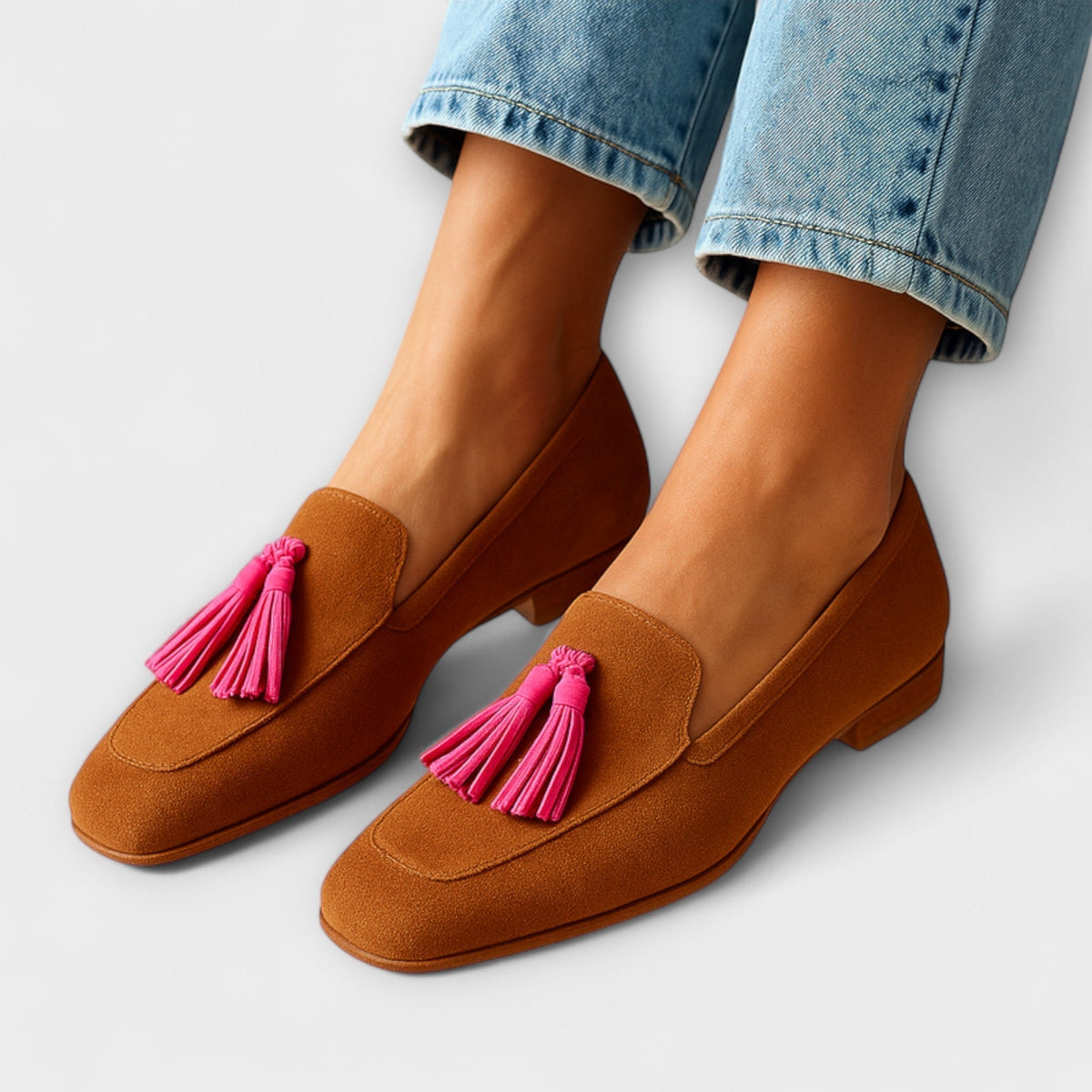 Juliana | Suede Bojtossal Mokaszin