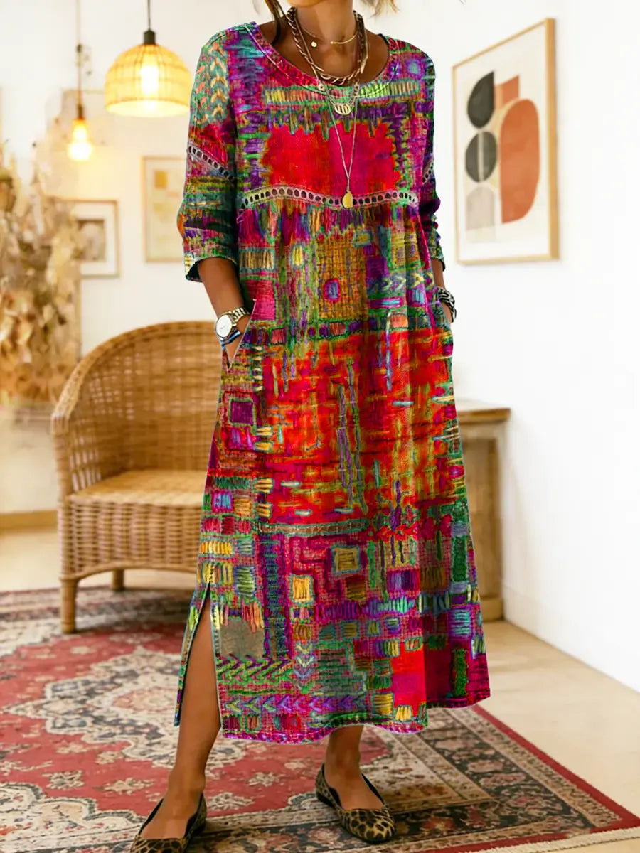 Manuela | Patchwork etnikai farmer ruha