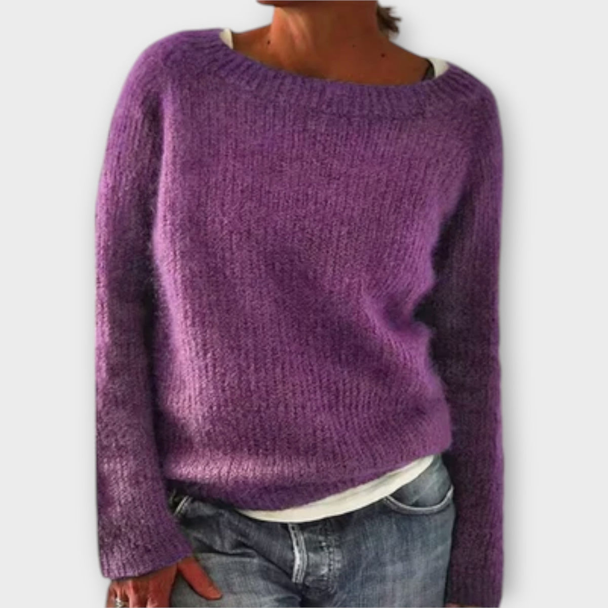 Regine – solid knit sweater