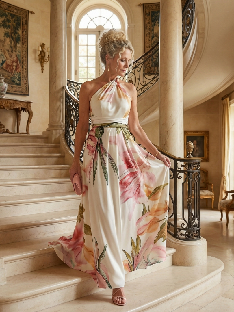 Emilia | Floral Print Maxi Dress