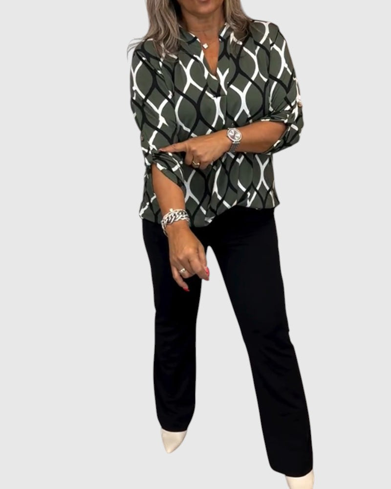 Noor – Graphic print blouse