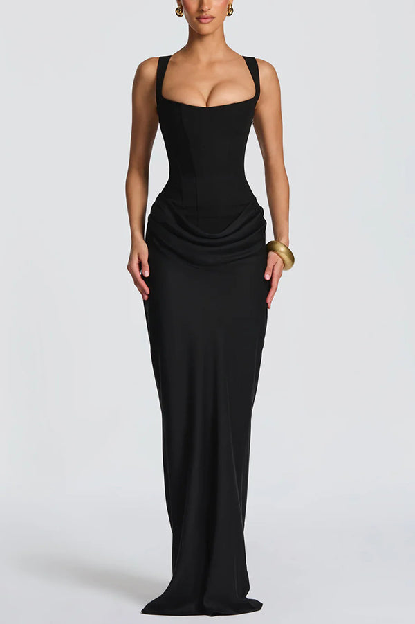 Adelina | Maxi dress with square neckline