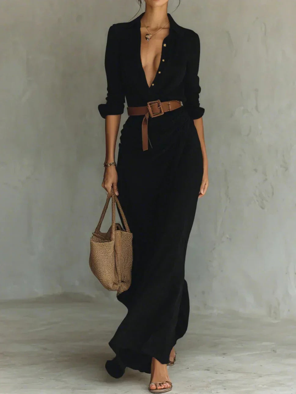 Camille™ | Maxi Ruha Reverssel és Derékövekkel