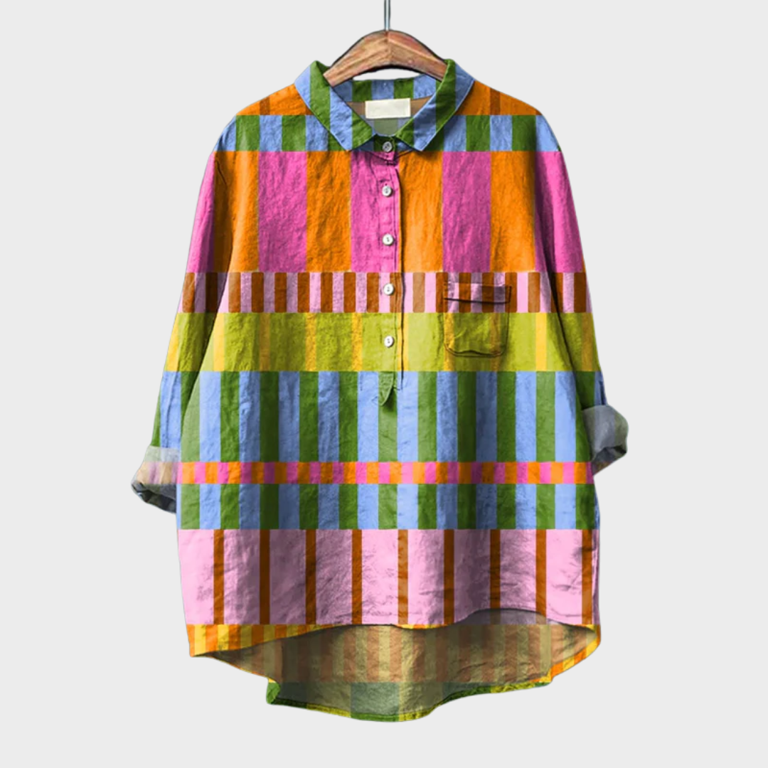Amber | Elegant Summer Linen Blouse