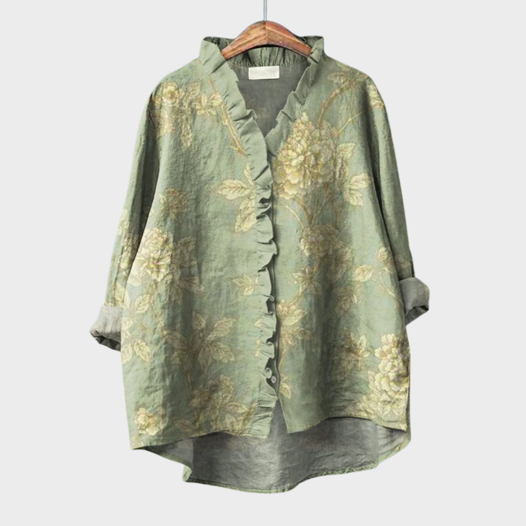 Rozalinda | Elegant summer linen blouse