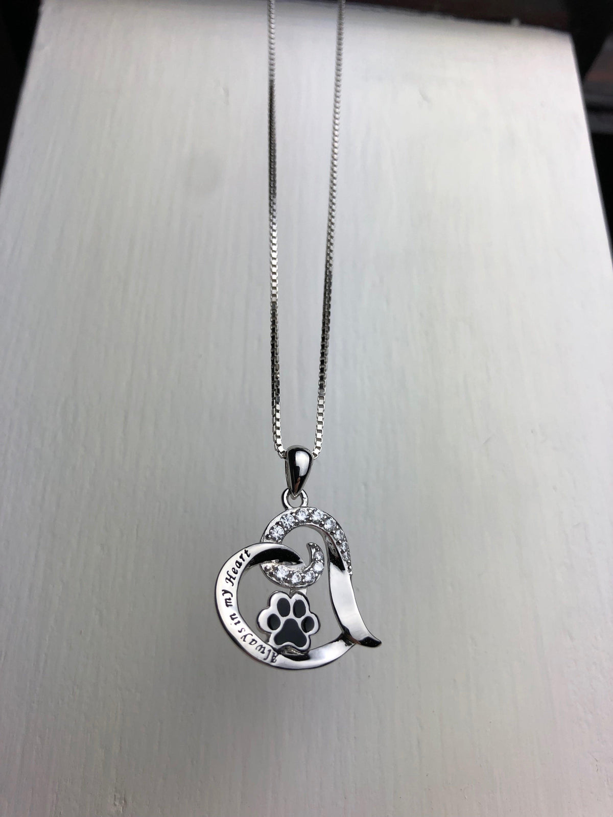 Elegant Dog Memorial Necklace - Stainless Steel