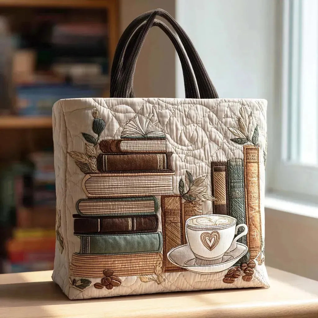 Coffee - Quilted Crossbody Bag
