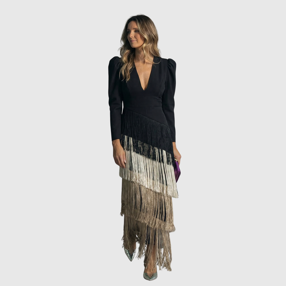Gabriella - Elegáns Rojtos Maxi Ruha