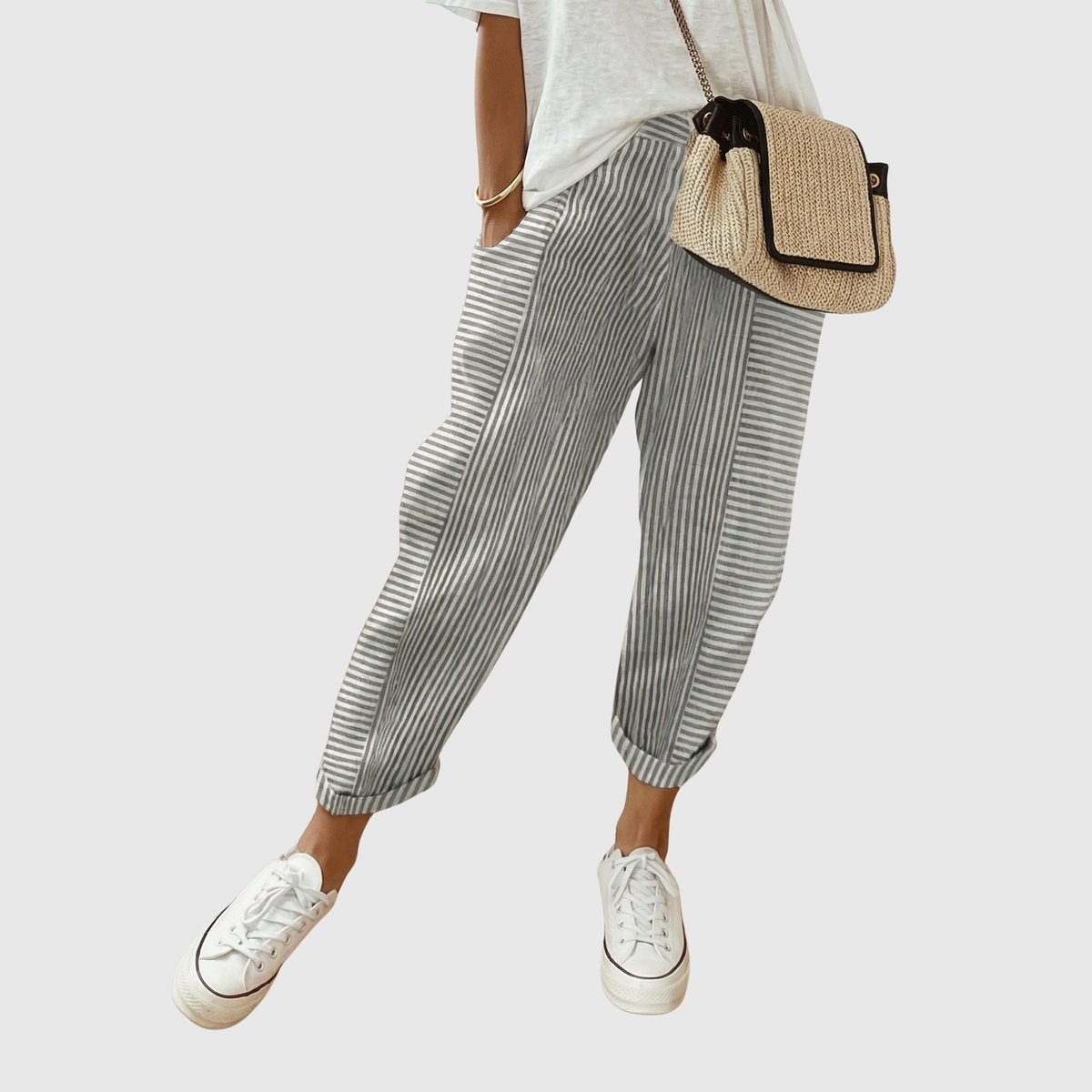 Réka - Women's Loose Fit Comfortable Trousers for Everyday Wear