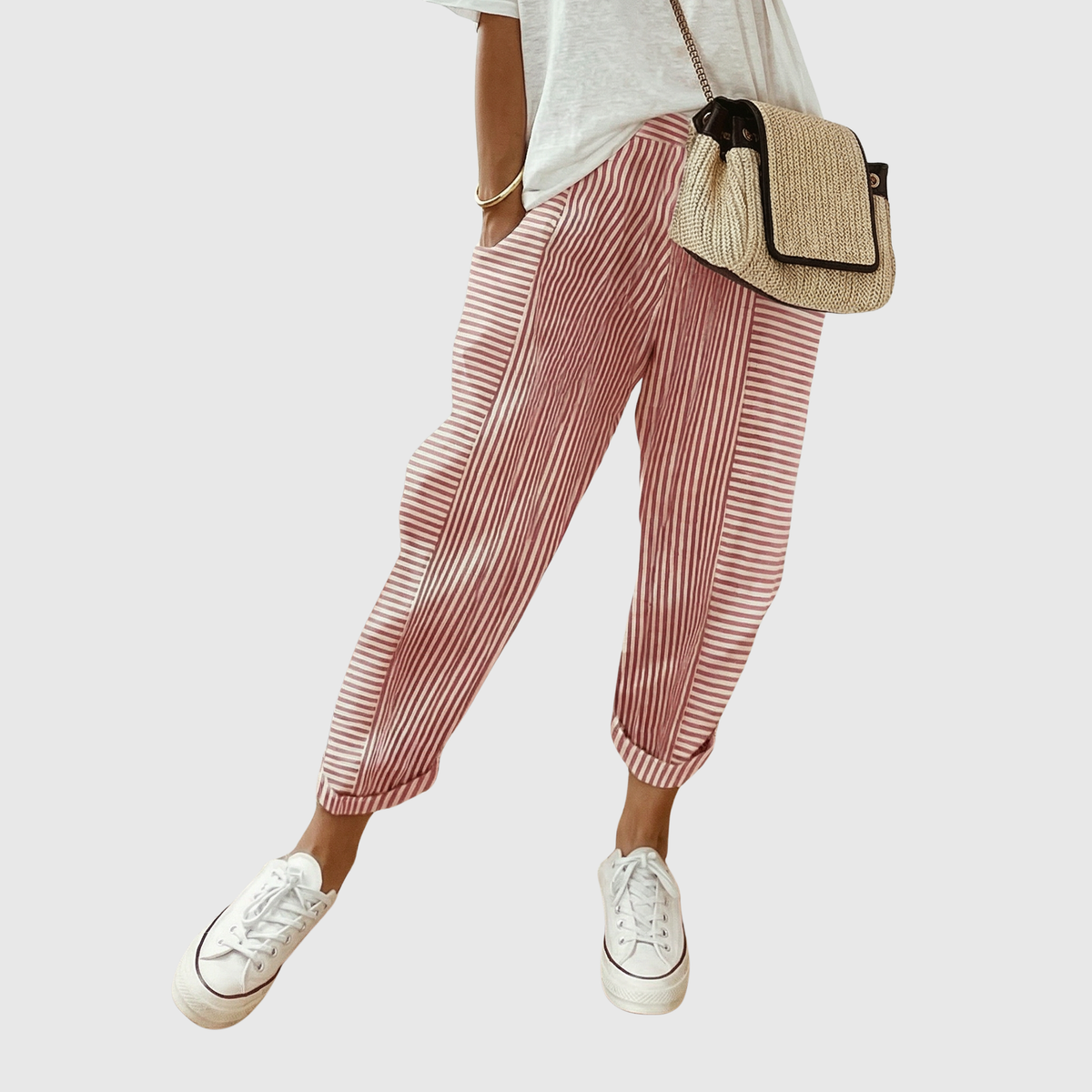 Réka - Women's Loose Fit Comfortable Trousers for Everyday Wear