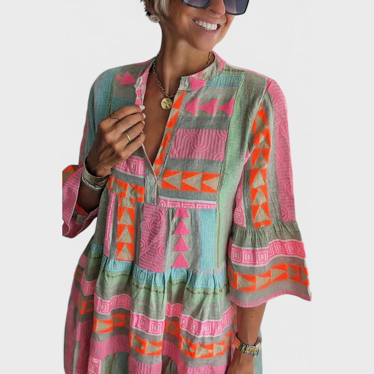 Alena - Colorful Boho Dress