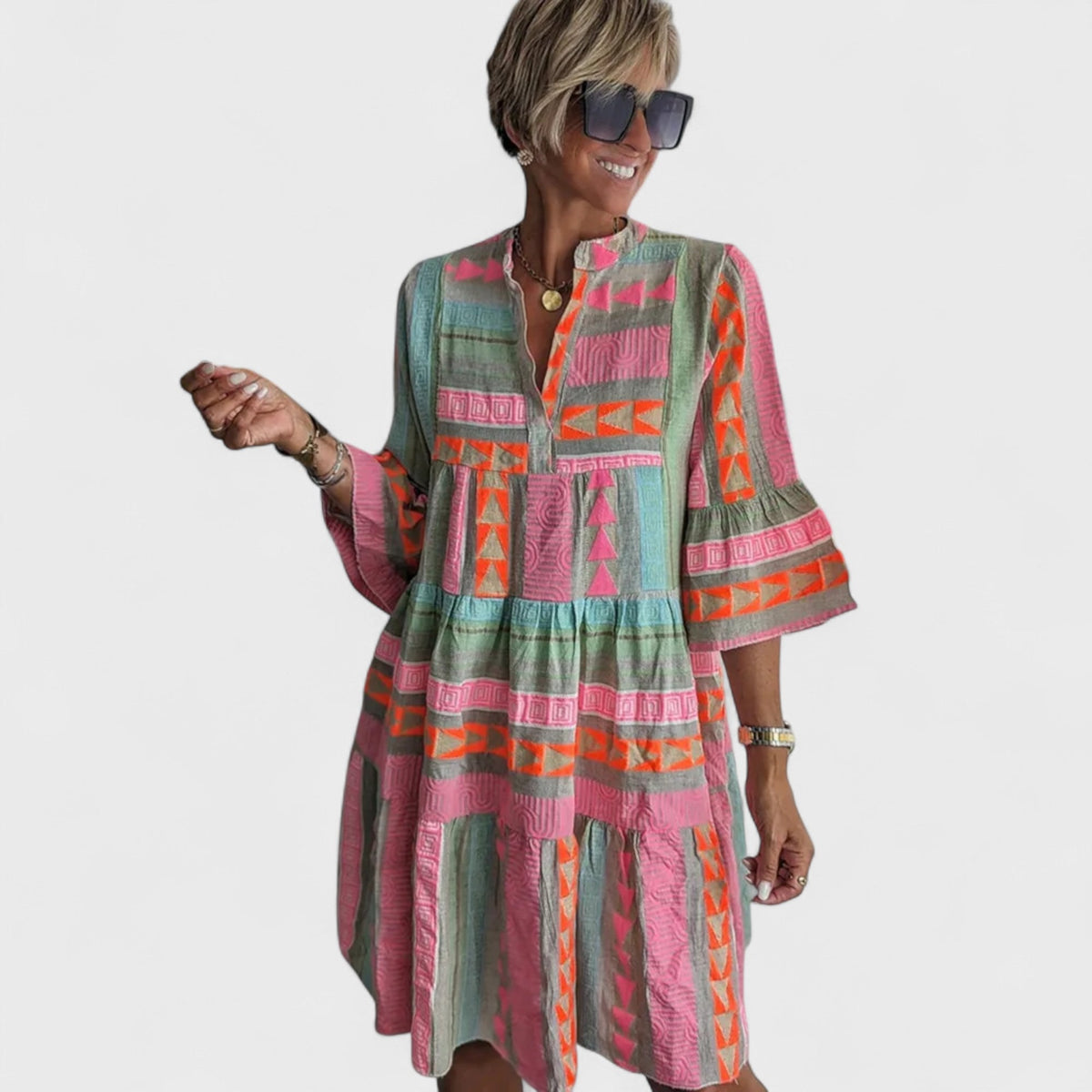 Alena - Colorful Boho Dress