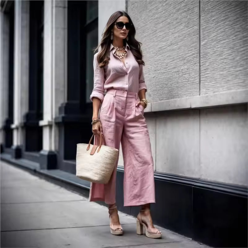 Noor™ || Casual Set with Trousers