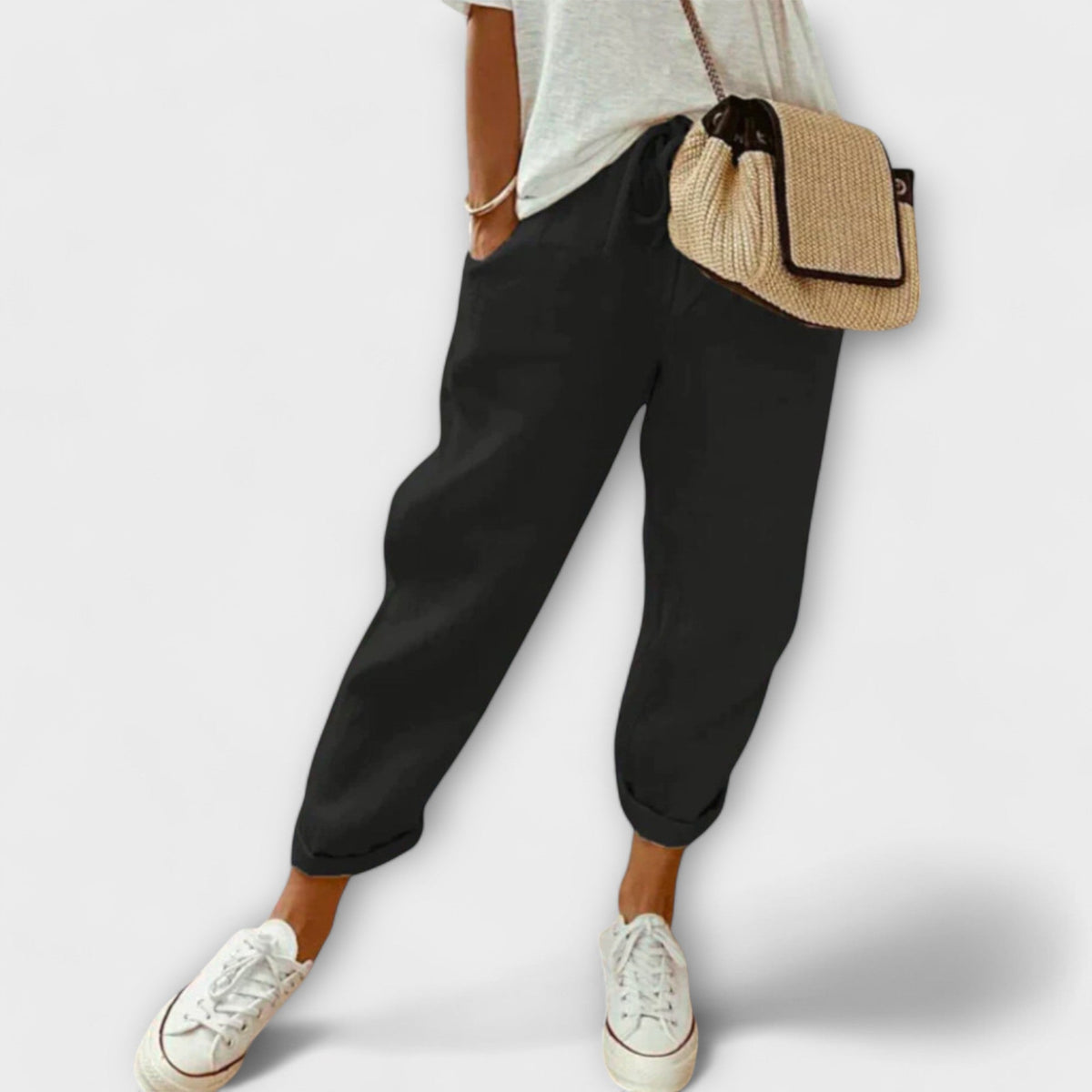 Bibi - Modern and comfortable linen trousers