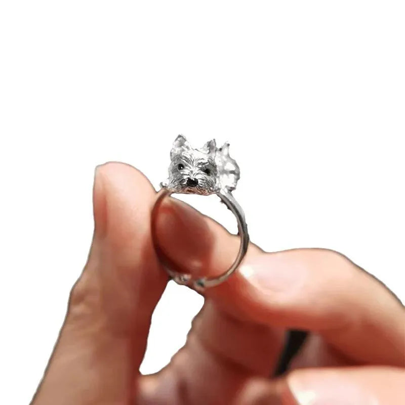 Retro style adjustable dog ring