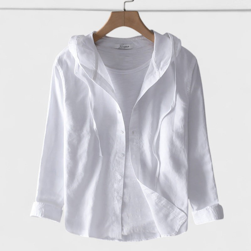 Alena - Lightweight hooded blouse