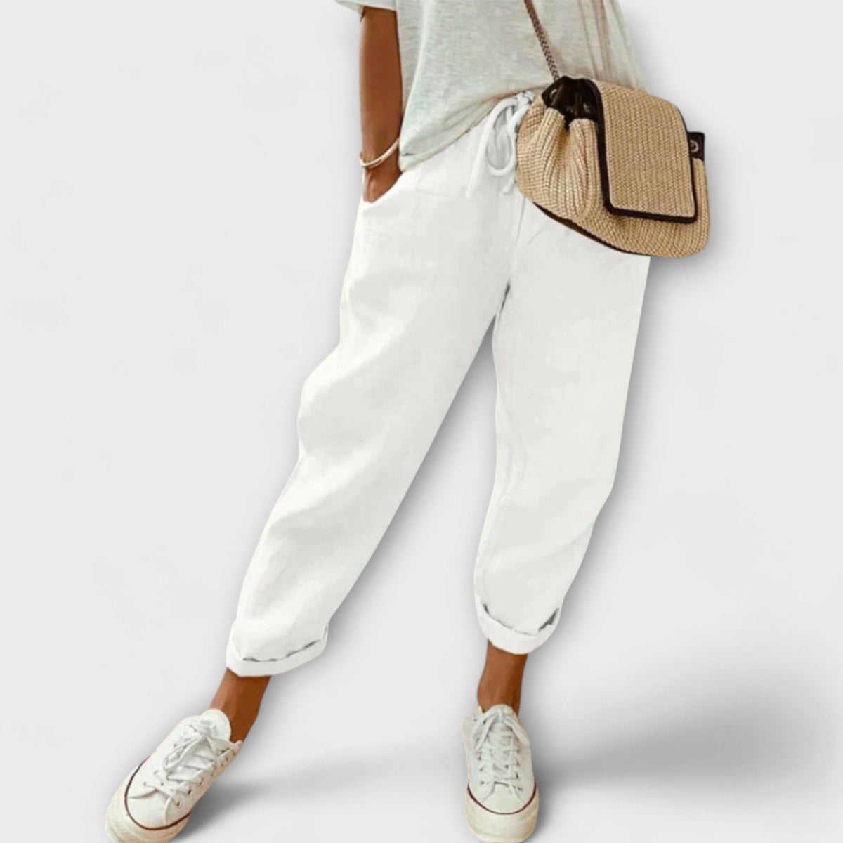 Bibi - Modern and comfortable linen trousers