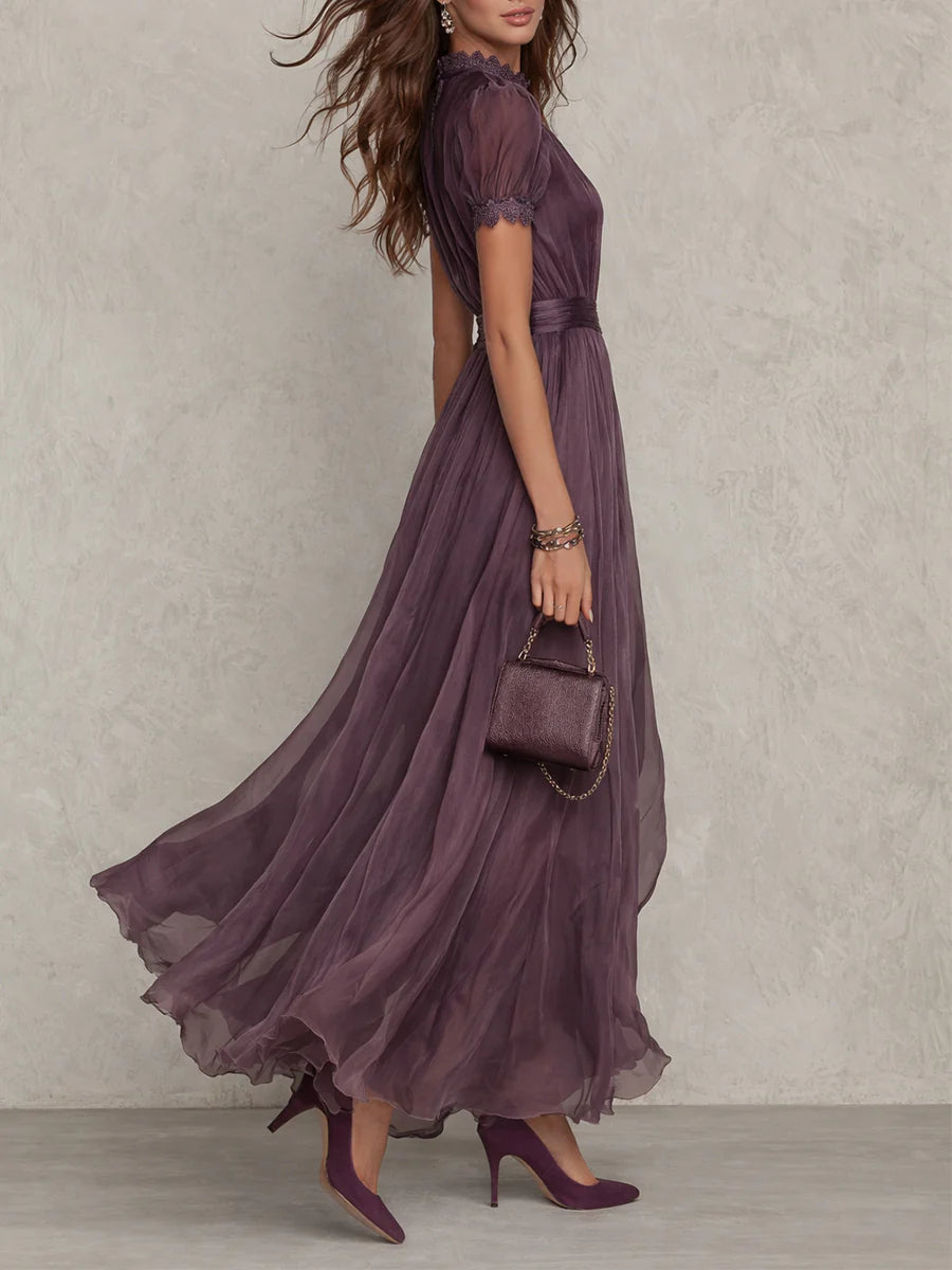 Ashley | Elegáns Vintage Chiffon Maxi Ruha