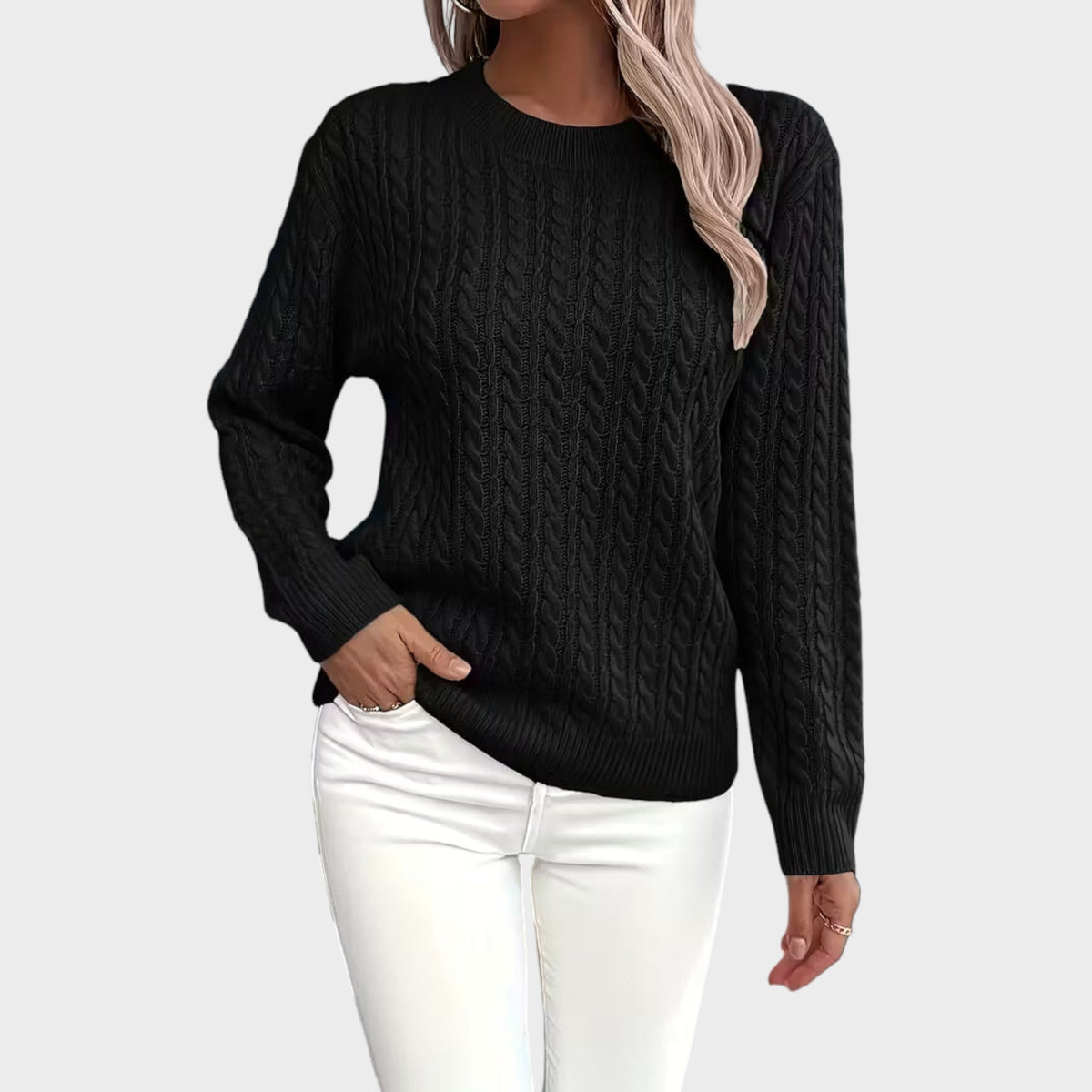 Vivianne – Soft Textured Knitted Sweater