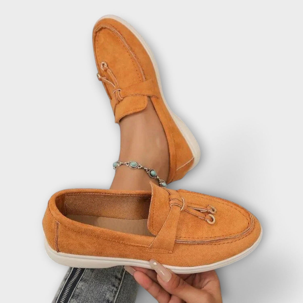 Antonia | Bézs Gamila Mokaszin