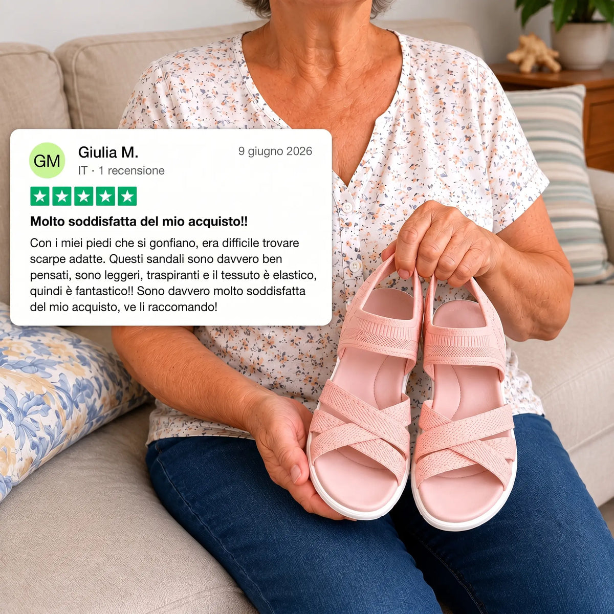 ErgoLina Orthopedic Comfort Sandals