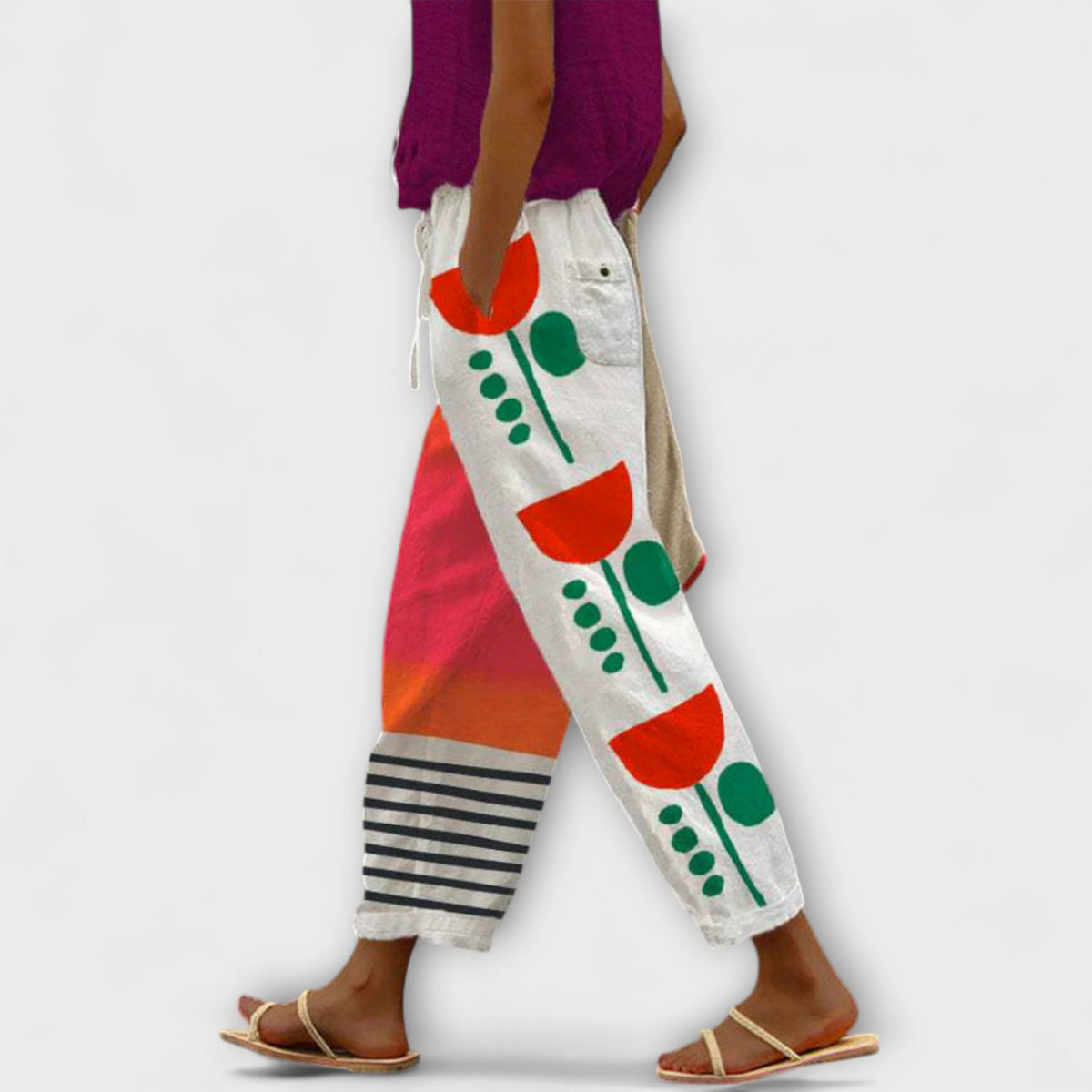 Airish - Expressive, printed, loose trousers