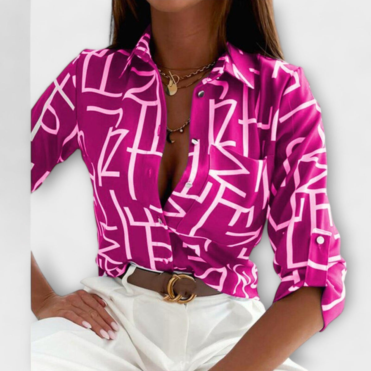 Classic collared blouse