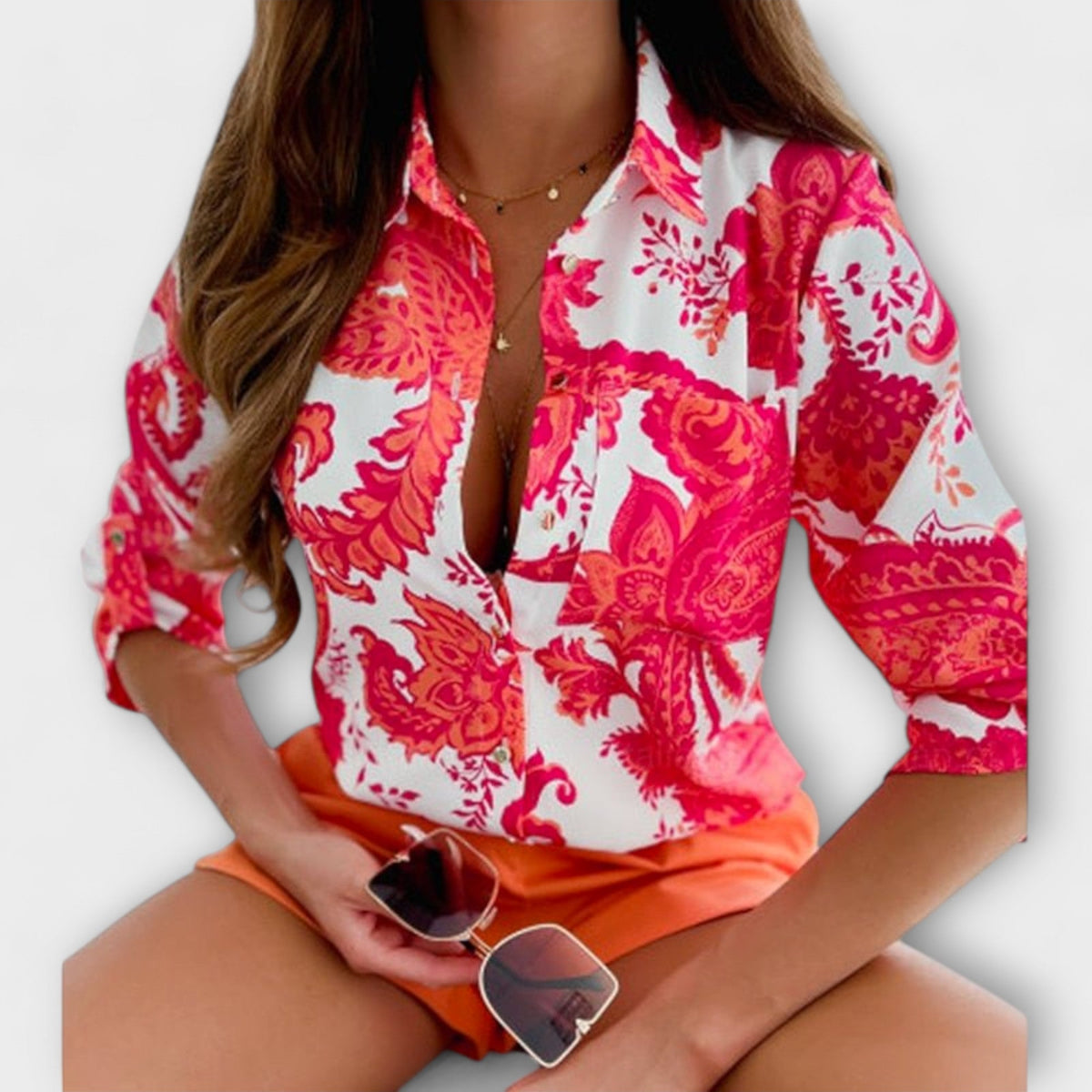 Classic collared blouse