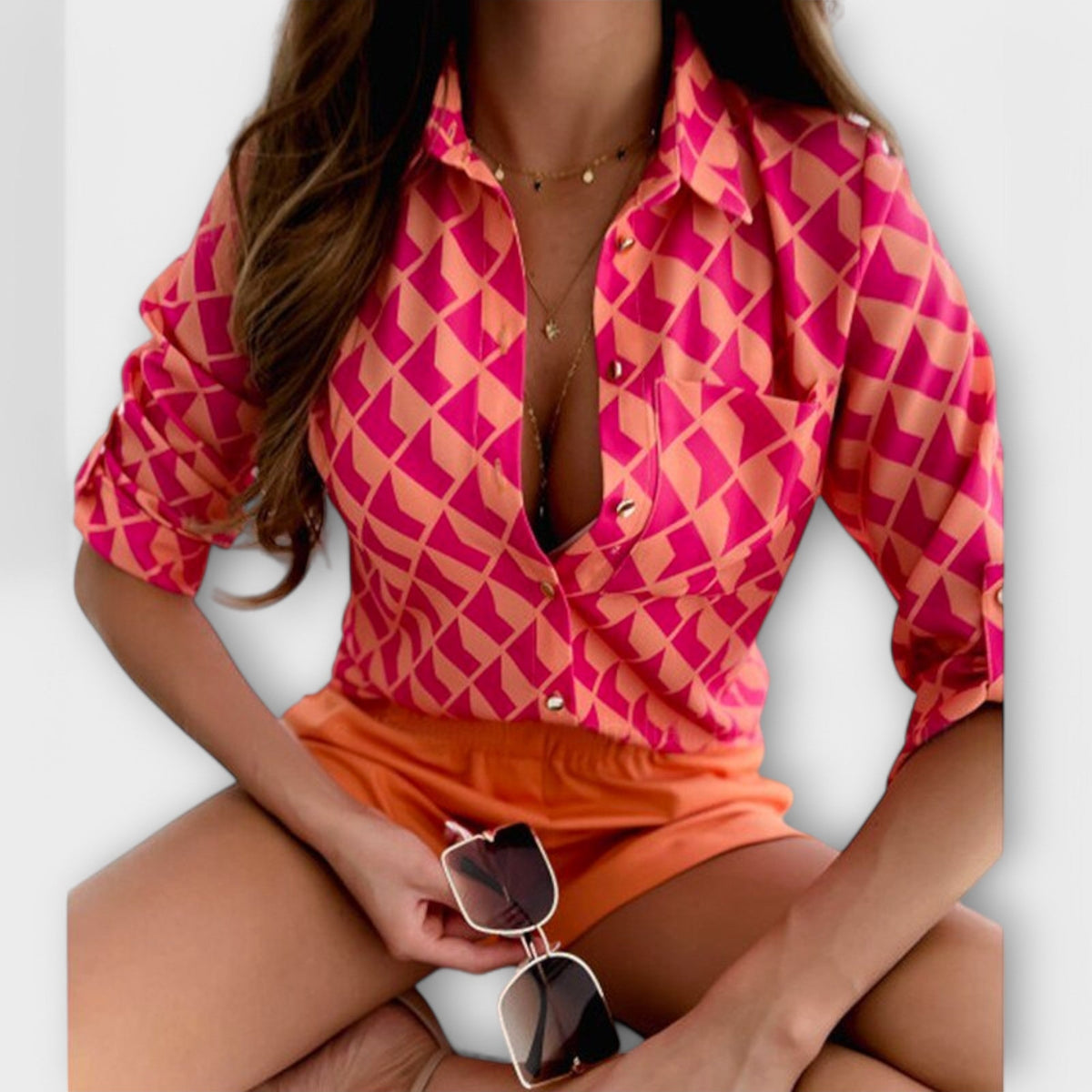 Classic collared blouse
